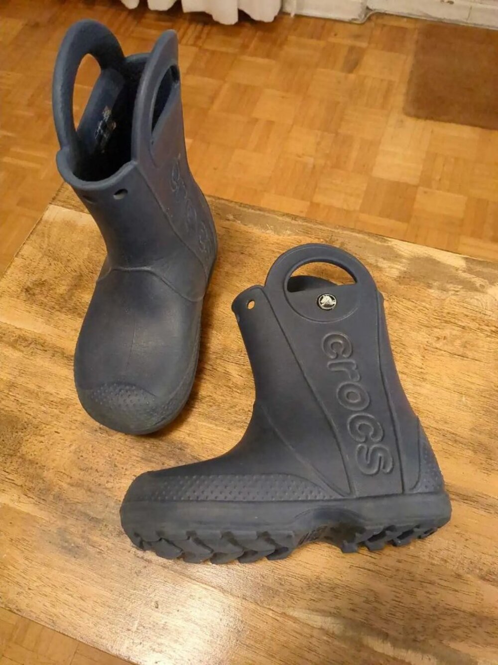 Kid's CROCS Blue Rubber Rain Boots - Size 11C